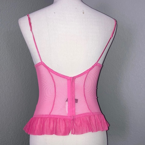 NWT Victoria’s Secret sexy little things polka dot corset pink orange 36C - Picture 3 of 7